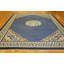 Knotted Chinese Rectangle Antique Wool - Peking Room Size Blue 1900s Rug