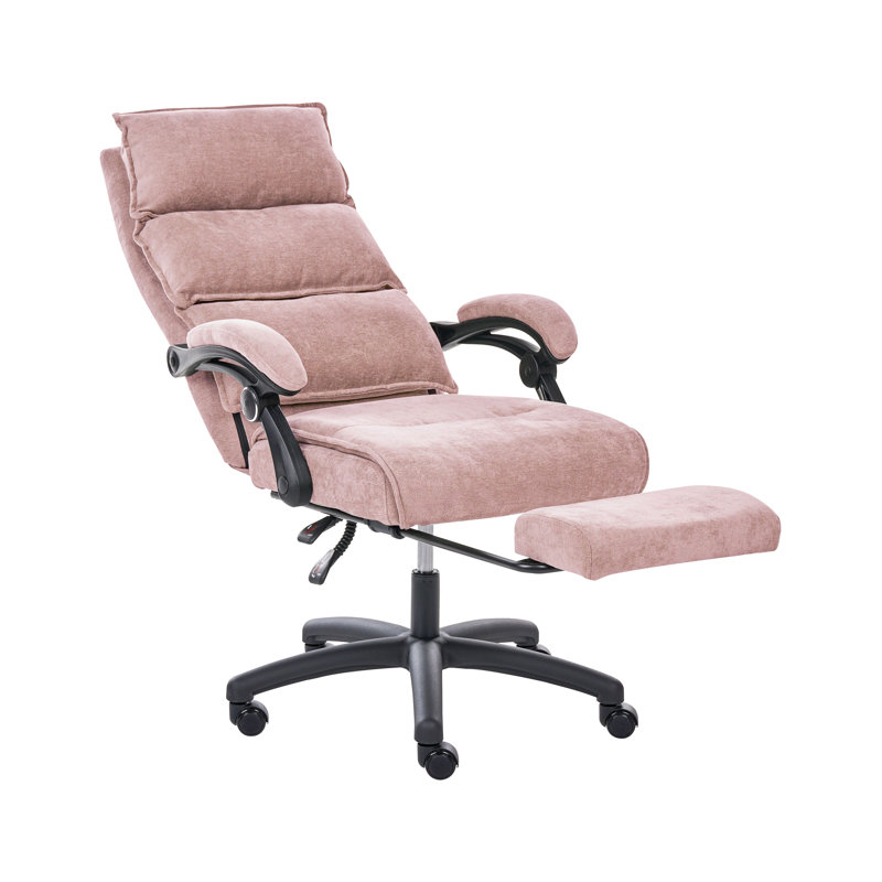 Beliani EATON Chenille Executive Chair with Headrest