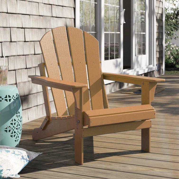 Shawnna Weather-Resistant Foldable Outdoor Adirondack Chair