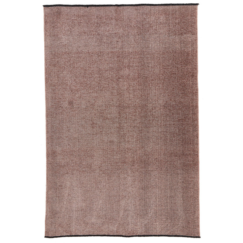 Tapis contemporain rose et rose 7 x 7