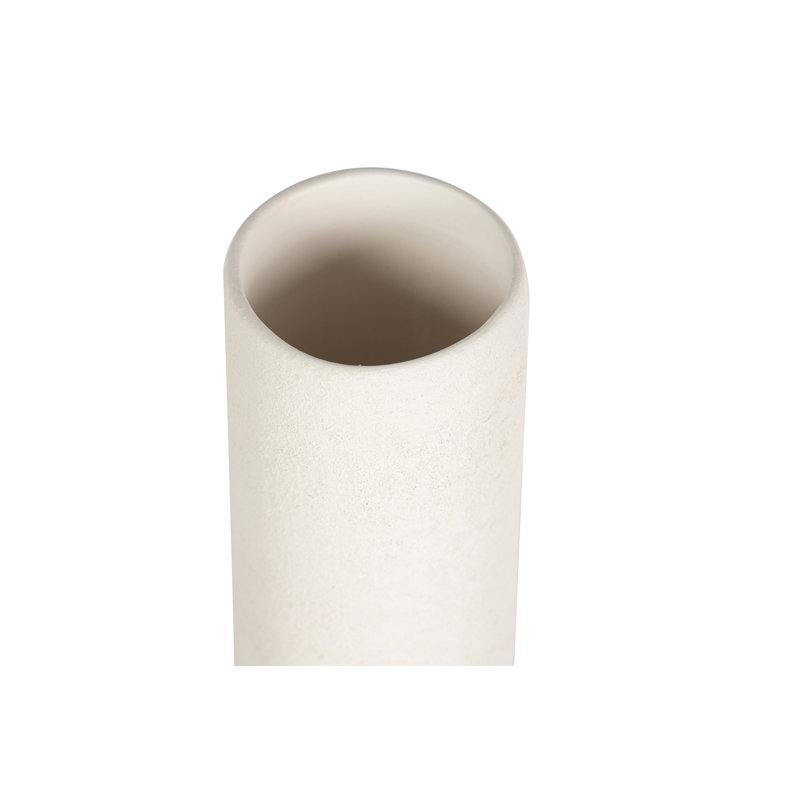 CERAMIC VASE 8X8 CM, Brown, overall height- 35cm