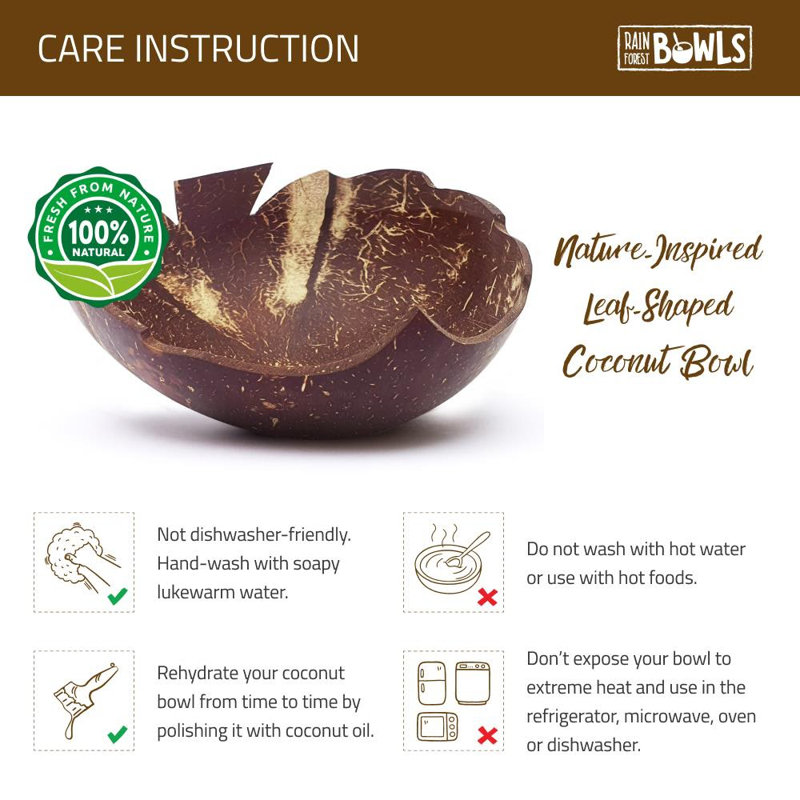 Leaf Coconut Bowl - Thumbnail 3