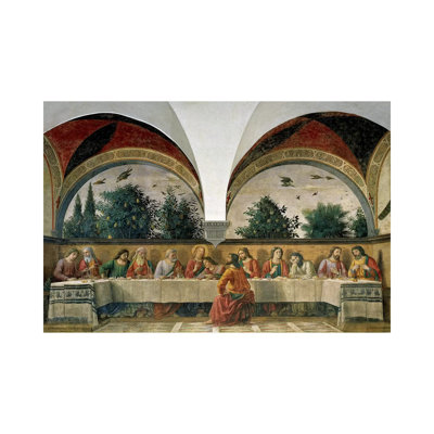 The Last Supper, 1480 1 Piece Wrapped Canvas Painting