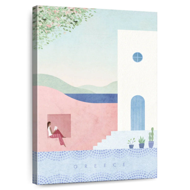 Aime Grèce, affiche de voyage rétro, H 51 po x l 34 po