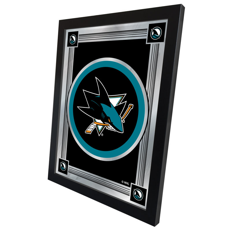 « logo mirror », impression encadrée NHL, San Jose Sharks