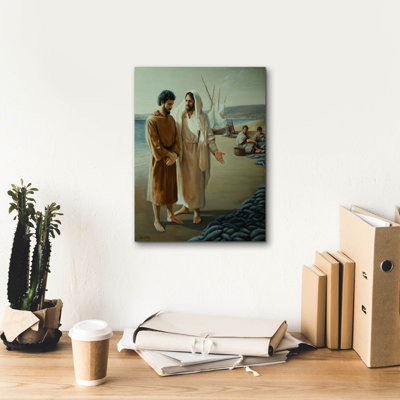 «Lovest Thou Me, More Than Thee» par David Lindsley - reproduction d'art sur toile tendue