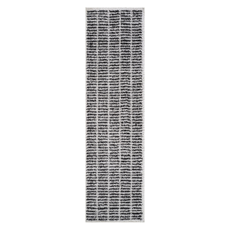Tapis à poils longs Bohemian, Tapis de couloir 2 pi 2 po x 8 pi