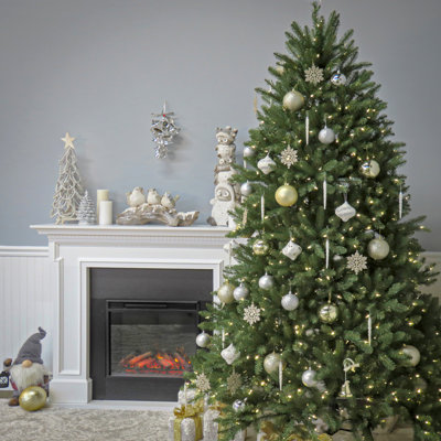 DunhillÂ® 9' Green Fir Artificial Christmas Tree with 1000 Clear Lights with Stand -  National Tree Company, DUH3-75LO