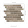 Interlocking Random Sized Glass/Stone Mosaic Tile in Gray/Taupe