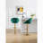 Swivel Upholstered Adjustable Height Counter Stool-438895136