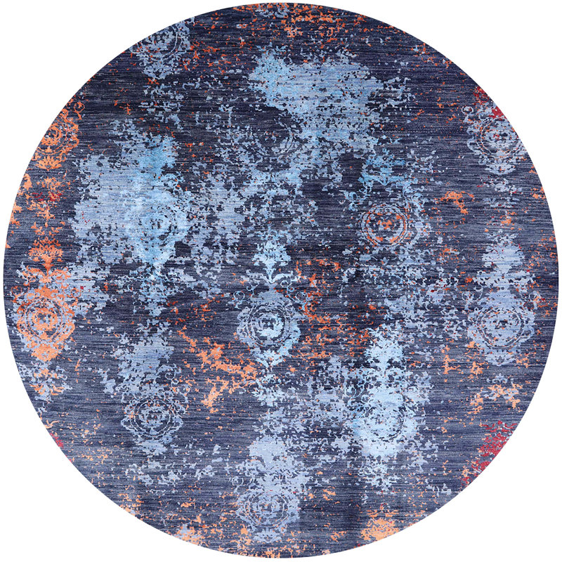 Moroccan Indoor Rug, Round 8'
