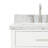Abbate 60" Double Bathroom Vanity with Carrara White Marble Top-85364092