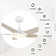 Alcie 5 - Blade LED Smart Standard Ceiling Fan with Remote Control and Light Kit Included