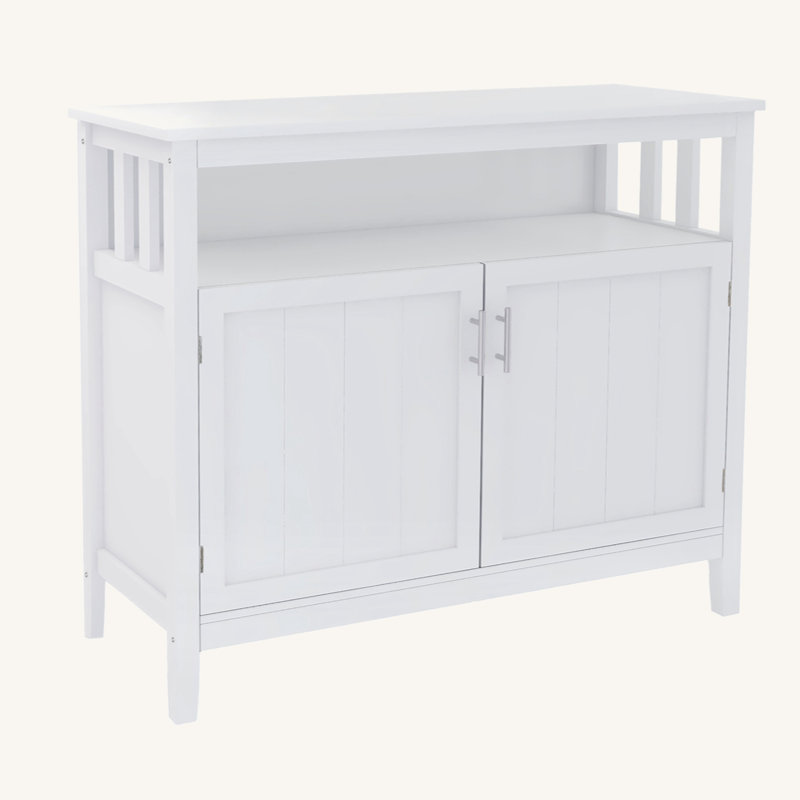 Aftab Accent Cabinet, White