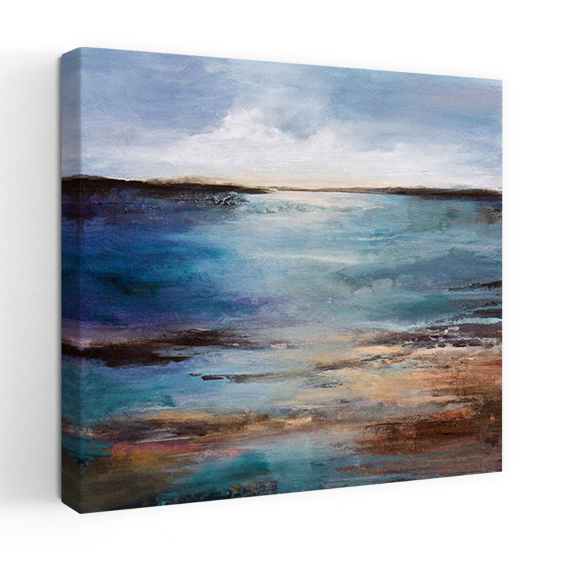 Slow Motion, paysage contemporain abstrait, art naturel, H 24 po x l 24 po