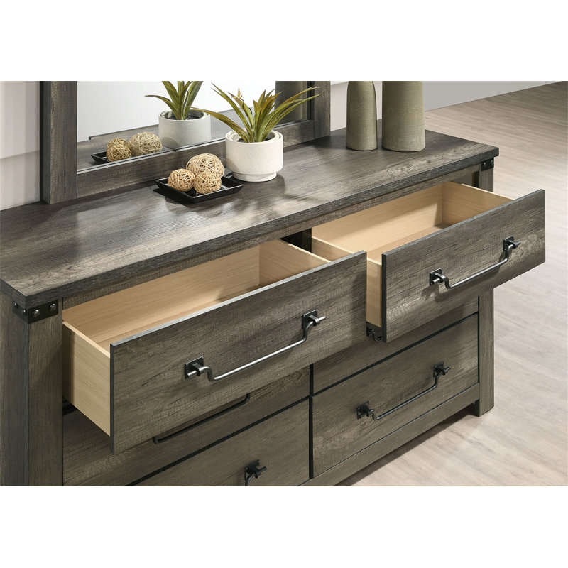 Table de chevet 1 pièce Rustic Grey