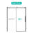 Sliding Shower Door, 56-60"W X 76"H, Glass With Matte Black Hardware, Tempered Glass, Smooth Mechanism, Easy To Clean, Fits Various Bathrooms Bathroom 56 - 60"W Style, Accessories, Movement, Clean