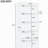 83-inch tall wooden bookshelf set with light strip, 5-layer decorative bookshelf set with adjustable shelves, storage organizer