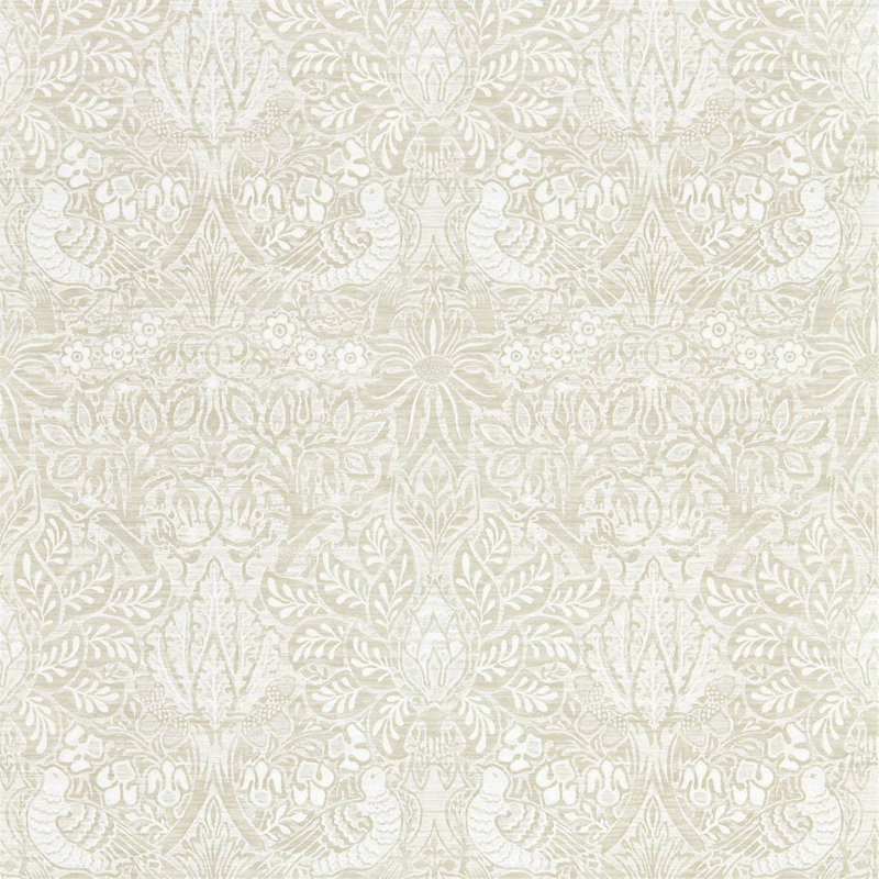 Pure Dove & Rose Wallpaper, White Clover