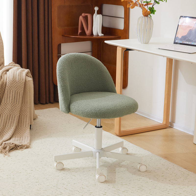 Faux Fur Task Chair, Green 