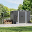 Dark Grey Garden Storage Shed
