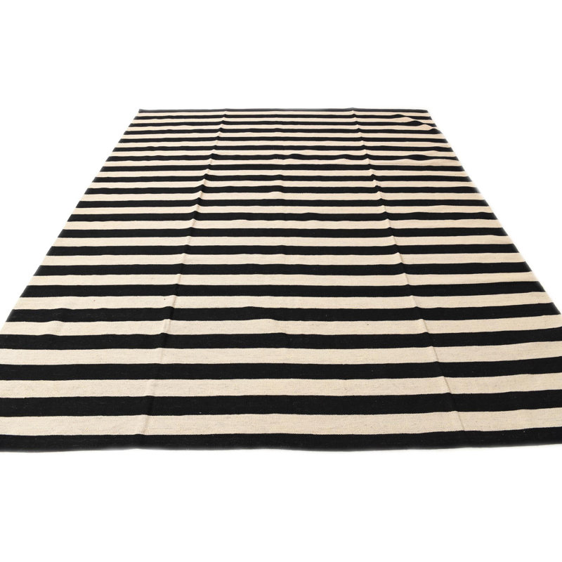 Tapis noir et blanc Jessen