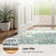 Oriental Inspired Vintage Machine Washable Area with Non-Slip Backing for High Traffic Area, Living Room, Bed Room, Kitchen, Hallway, Entryway Rug