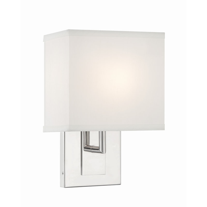 Trionna Armed Sconce, 10" H x 7" W x 4" D, Polished Nickel