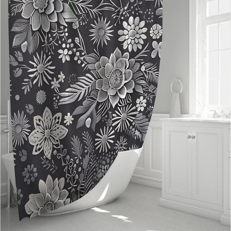 Rideau de douche Egeland, H 72 po x l 70 po