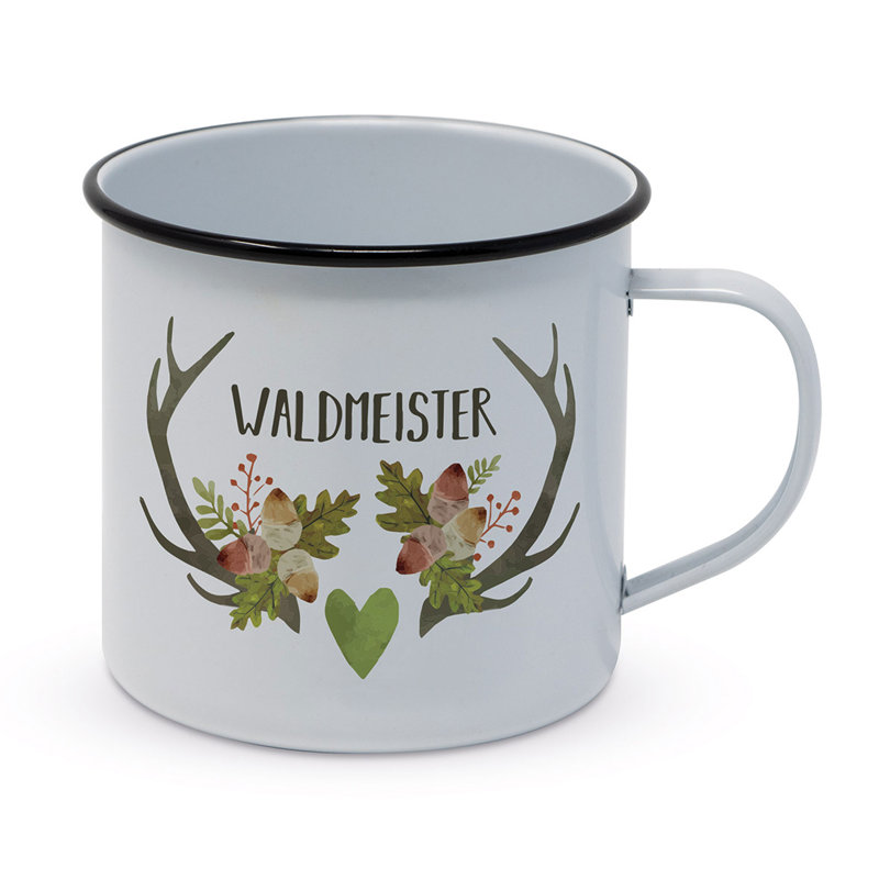 Powder-coated Metal Coffee Mug