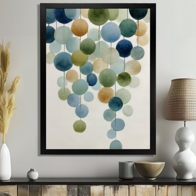 «Watercolor Minimalist Meditation Stone Collage», impression sur toile de formes abstraites, décoration murale moderne bleue