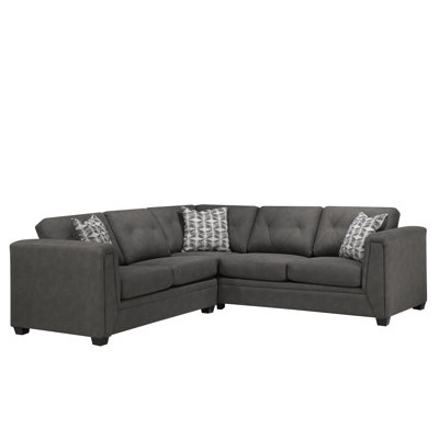 Upholstered L-Shaped Sectional Symmetrical
