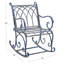 Chaise berçante d'extérieur en métal Anniken-1820180550