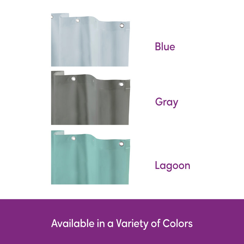 Wayfair Basics® Brungardt PEVA Solid Color Single Shower Curtain Liner, Teal