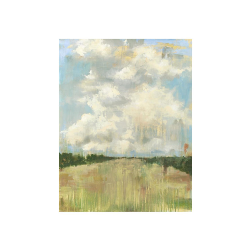 Fleecy Of Clouds Painting by Keegan Stewart, 61" H x 47" W, Knife Gel