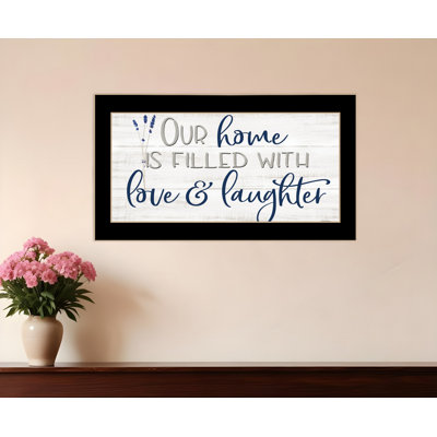«Our Home», impression murale encadrée noire
