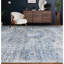 Tapis oriental bleu / argent en viscose noué à la main Riviera-86608913