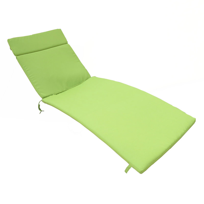 Coussin de remplacement pour chaise longue d'extérieur, vert (coussin seulement), Vert
