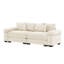 Coussin modulaire surdimensionné de 92 po avec accoudoirs extra larges en velours côtelé modulaire Cloud-133672732