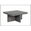 Ensemble de 5 tables basses grises avec plateau en faux marbre, plateau relevable et 4 tabourets de rangement pour salons modernes