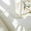 Causeuse-coussin modulaire en chenille blanche