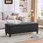 Faux Leather Upholstered Storage Bench-1664387398
