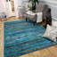 Tapis rayé bleu Ethyleen-22363434