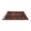Tapis oriental multicolore tissé à la machine Oriental-1840726884
