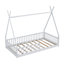 Lit simple en bois avec clôture-1505393221
