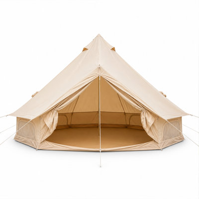 Tente cloche en tissu 13,1 pi avec prise de réchaud pour le camping Oxford