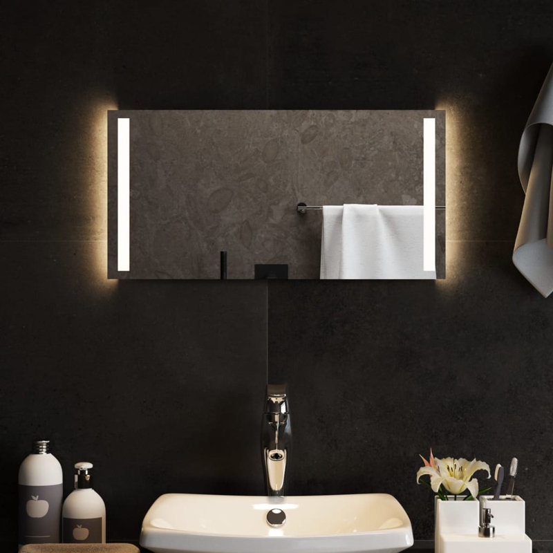 Kareny Flat Wall Mirror, 30 cm H x 60 cm W