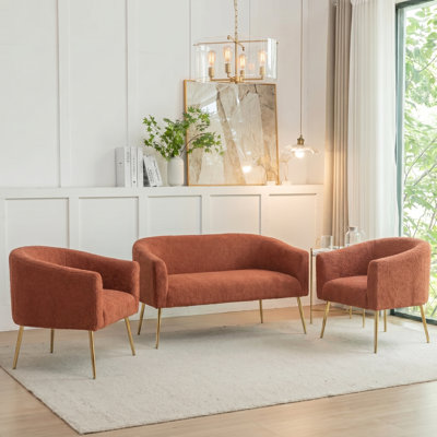 Jameila 3 - Piece Faux Fur Living Room Set