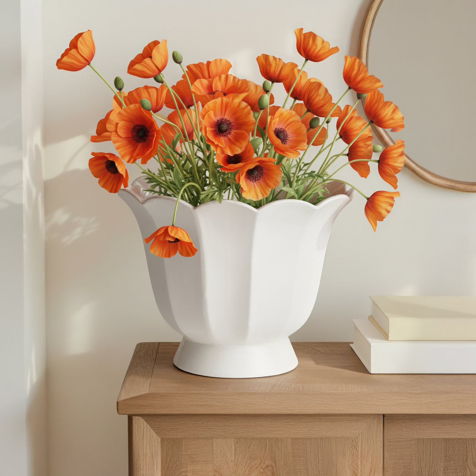 Bardia 12" Ceramic Urn Planter