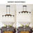 5-Light Wood Kitchen Island Light Fixture, Modern Farmhouse Chandeliers with 2 Layers of Wood